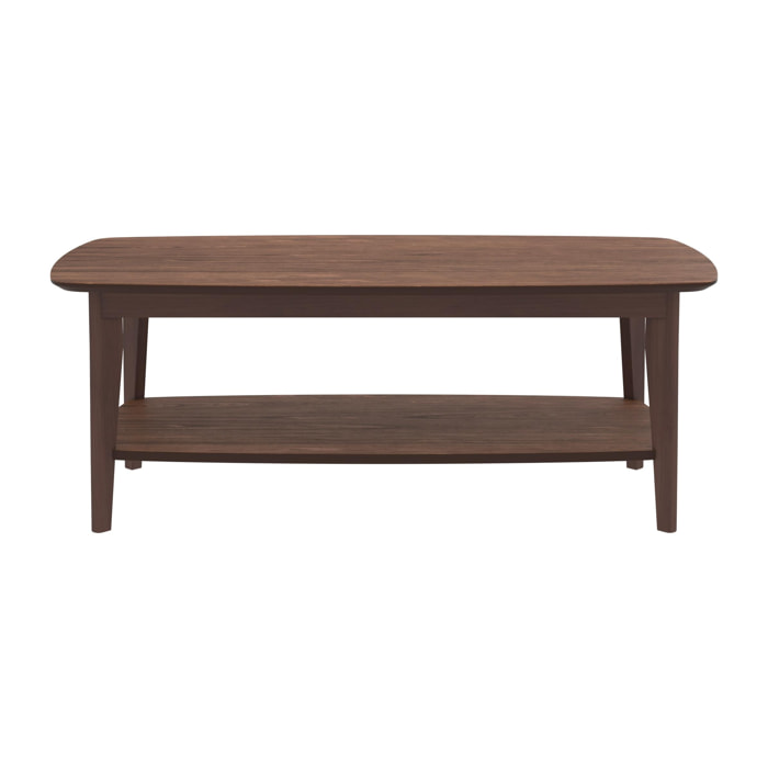 Table basse Sadi 120 cm en bois foncé