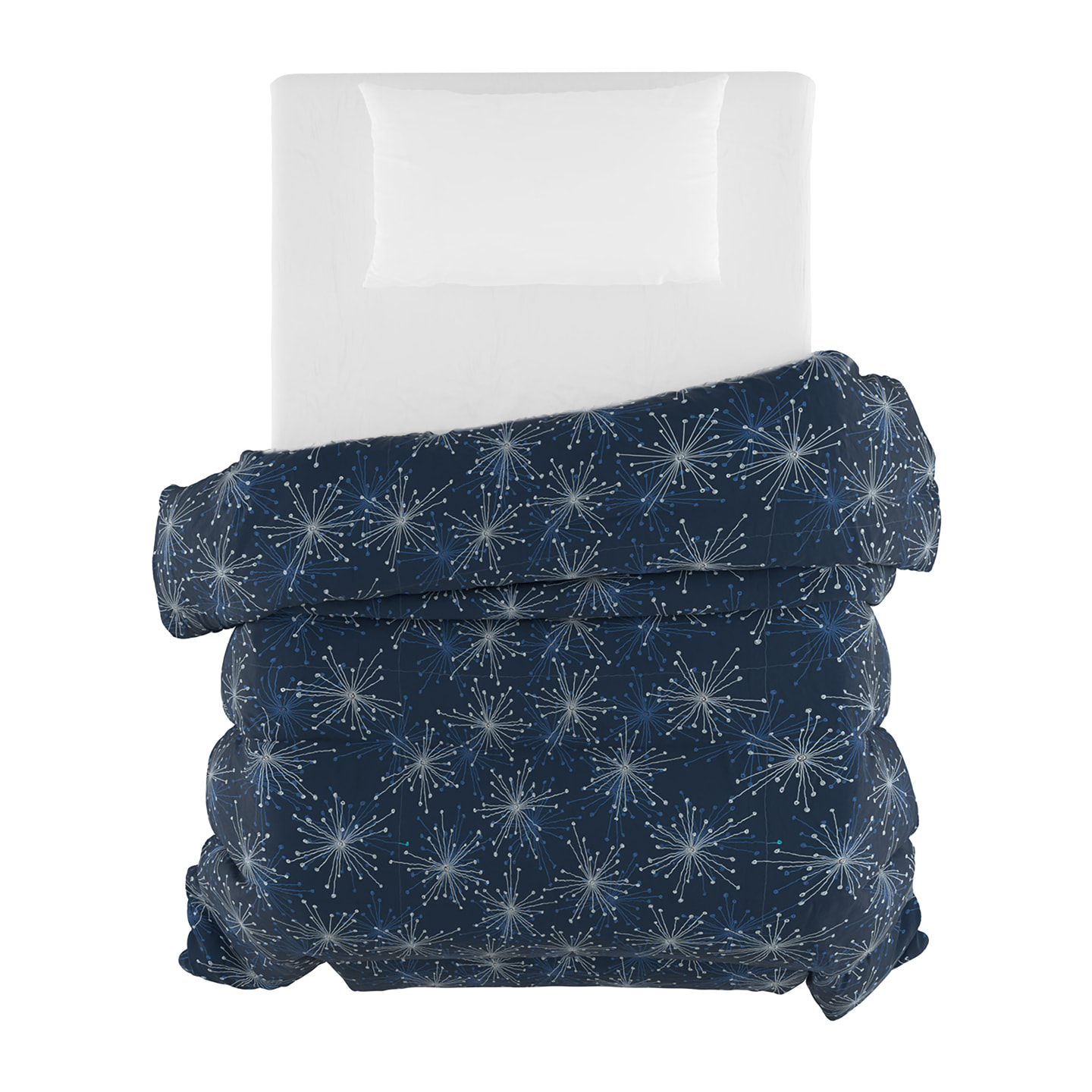 TRAPUNTA BASIC INVERNALE STAMPATA PIAZZA E MEZZA, FIREWORKS