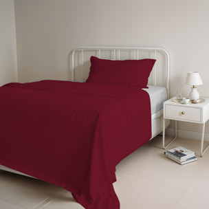 COMPLETO LETTO NATURAL COLOR, 100% COTONE - PIAZZA E MEZZA