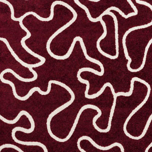 Tapis salon, motif abstrait en relief, graphique et tendance
