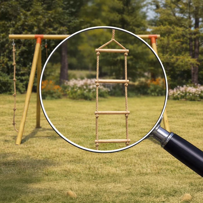 Echelle de corde pour portiques de 2,20 à 2,30 m