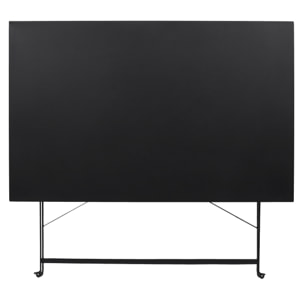 Table De Repas Pliante Palerme Noir 110x70x71cm