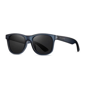 Gafas de sol PALO ALTO WINDSURF - Azul mate transparente / Polarizada ahumada