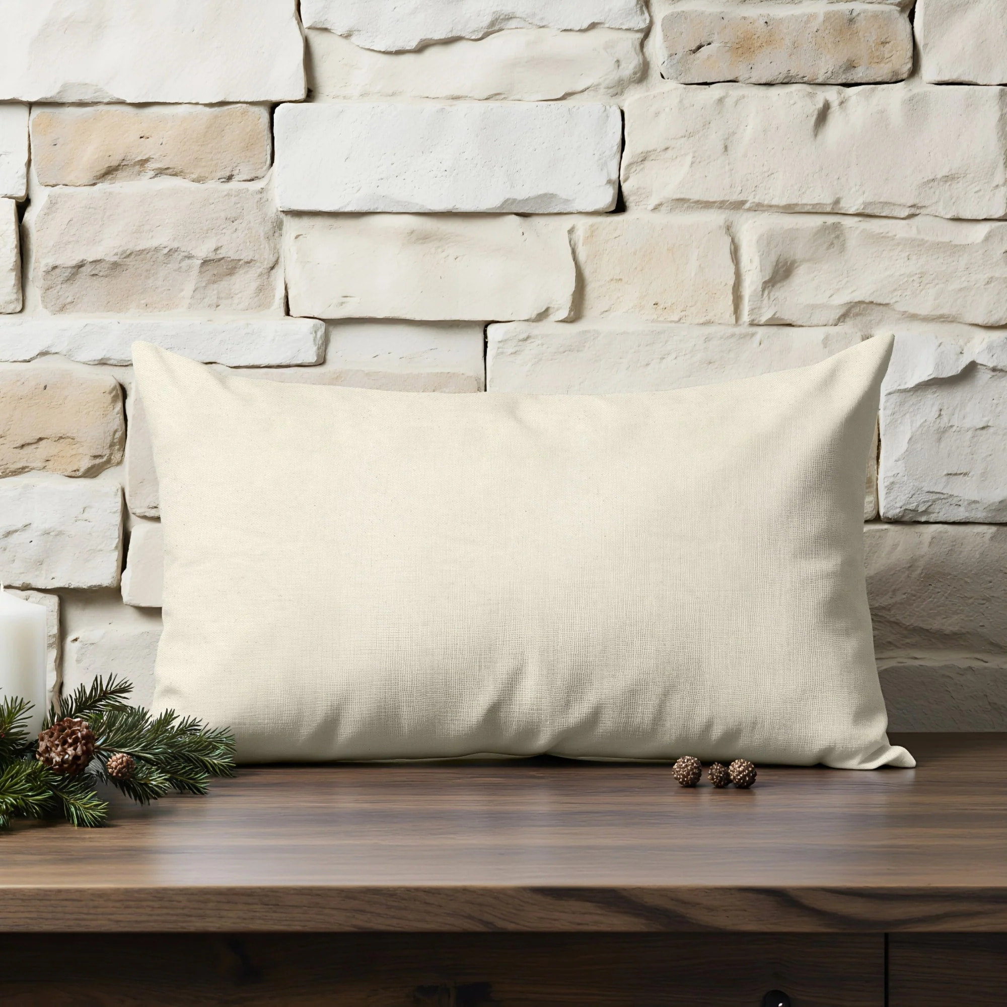 Housse de coussin 100% algodón Naturel 30x50 cm