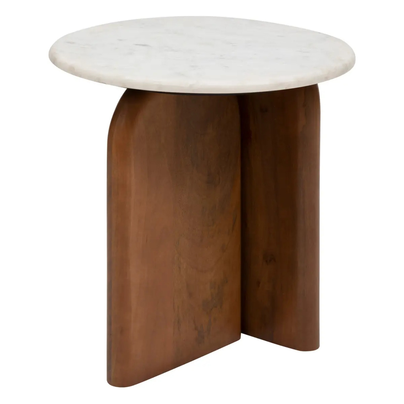 Table d'appoint "Nanda" blanc 56,5x5151cm