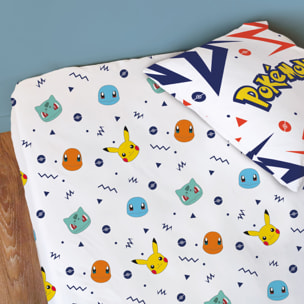 Drap-housse imprimé 100% coton, POKEMON ZIGGY