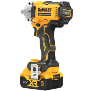 Boulonneuse à chocs 1/2' compacte XR 18V brushless - DEWALT - avec 2 batteries 18V 5.0Ah - chargeur - coffret - DCF892P2T-QW