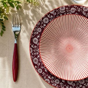 Lot de 6 assiettes creuses design 1, SABAE