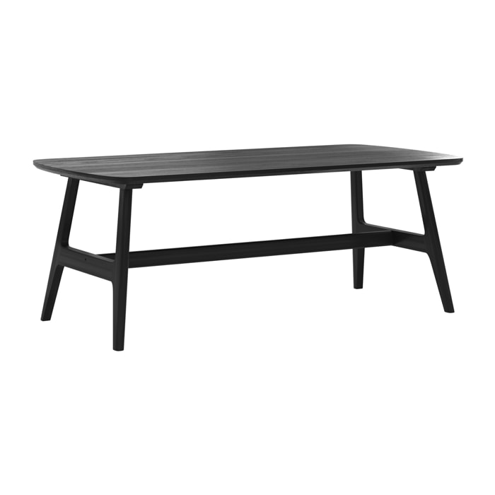 Table basse 120 cm en bois noir - Suly