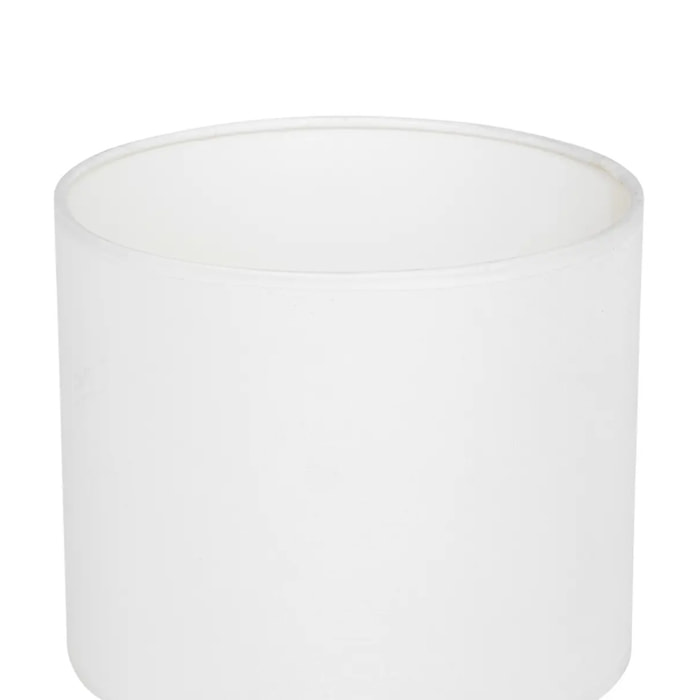 Lampe à poser boule "Sand" jacinthe beige H37cm