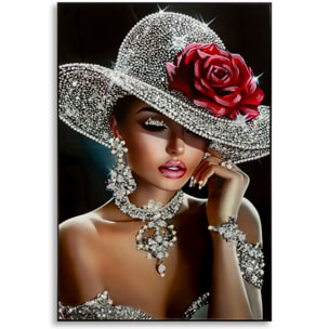 STAMPA DIPINTA SU TELA LACCATA ORLEANS -A- CM 102X4,5X152