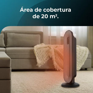 Calefactor cerámico de baño ReadyWarm 2000 Max Box Ceramic con 2000 W, pantalla