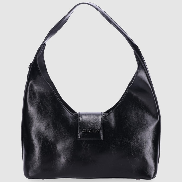 Bolso - Negro - Medida: 34 cm x 30 cm x 10 cm