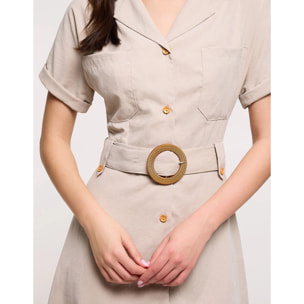 Vestido Corto Beige - Ilice II