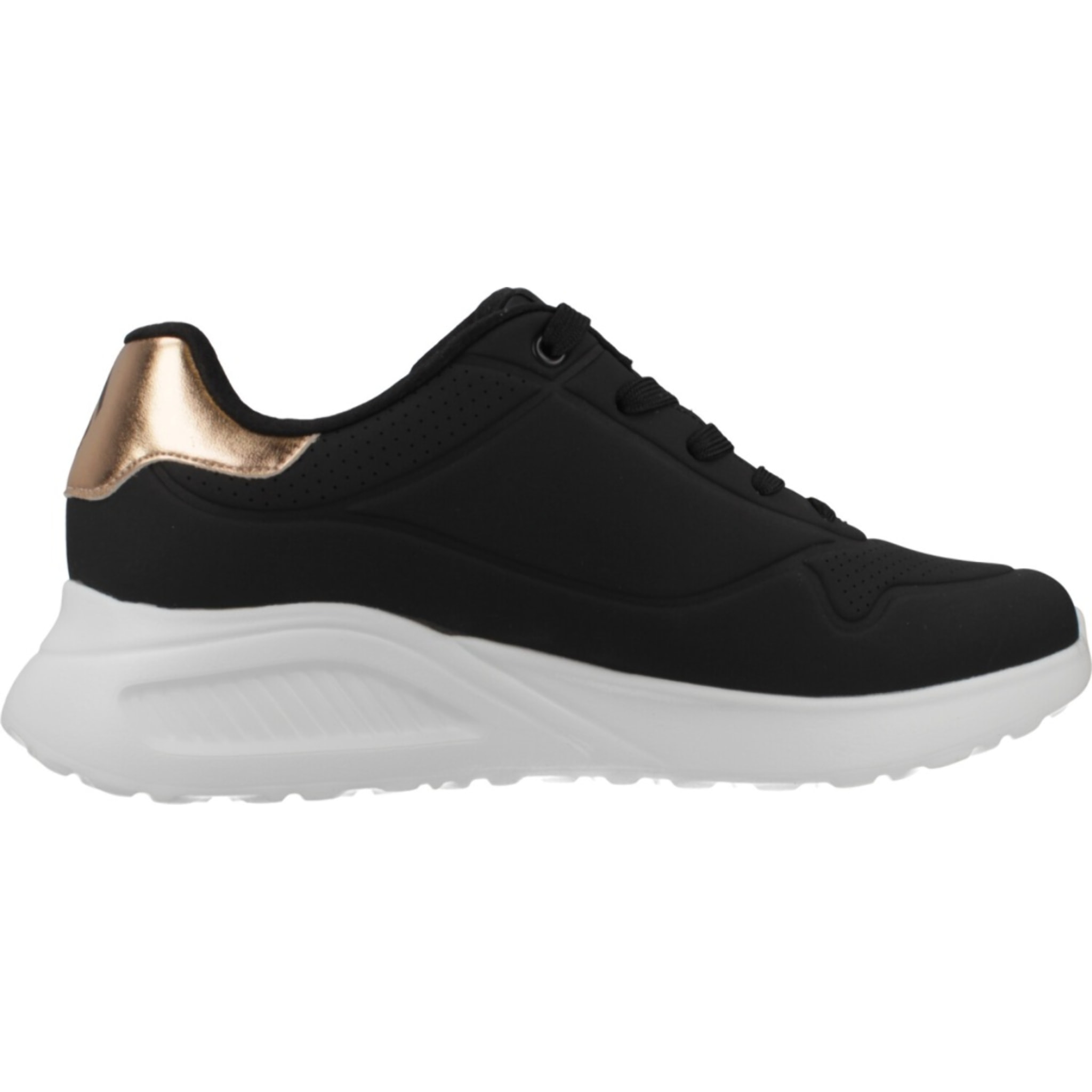 Sneakers De  Mujer Uno Lite Shimmer Along Negro