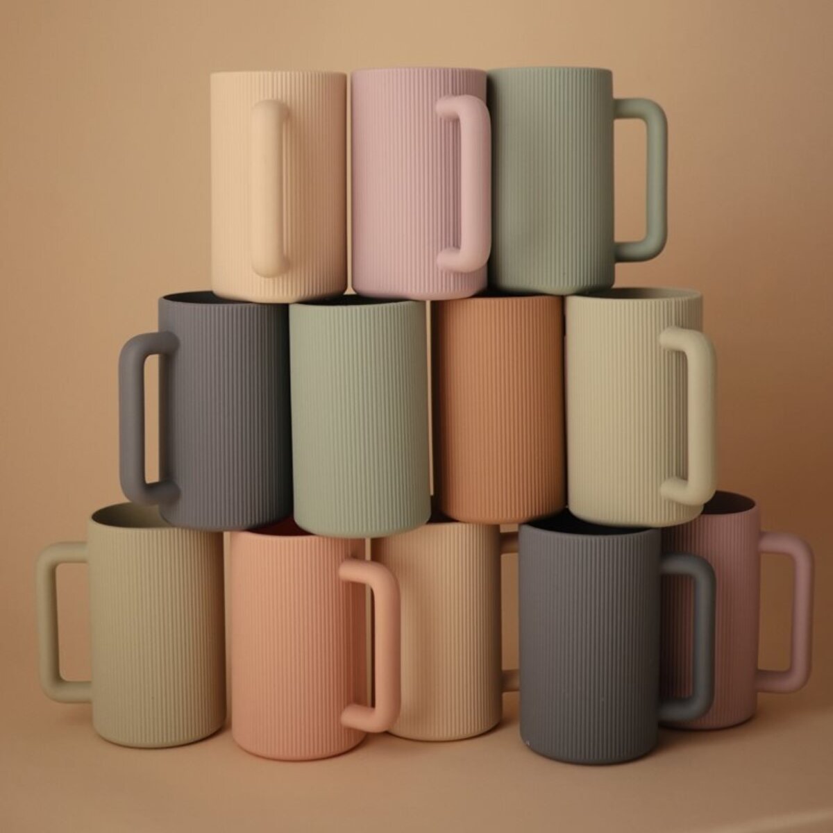 Mushie Taza Enjuague Baño Solid