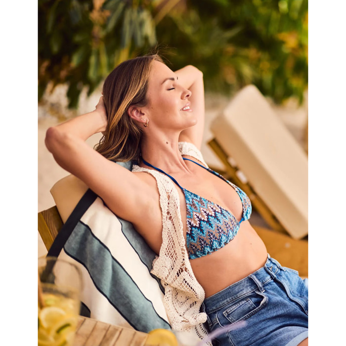 Top Bikini Azul - Waris
