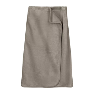 Pareo pur coton 420 g/m² uni beige Elea chataignes