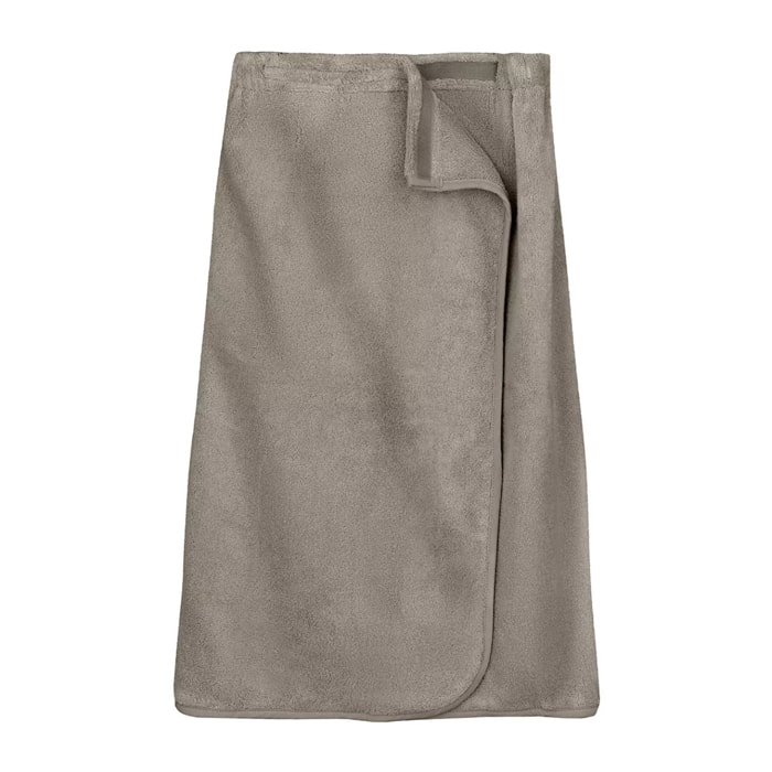 Pareo pur coton 420 g/m² uni beige Elea chataignes