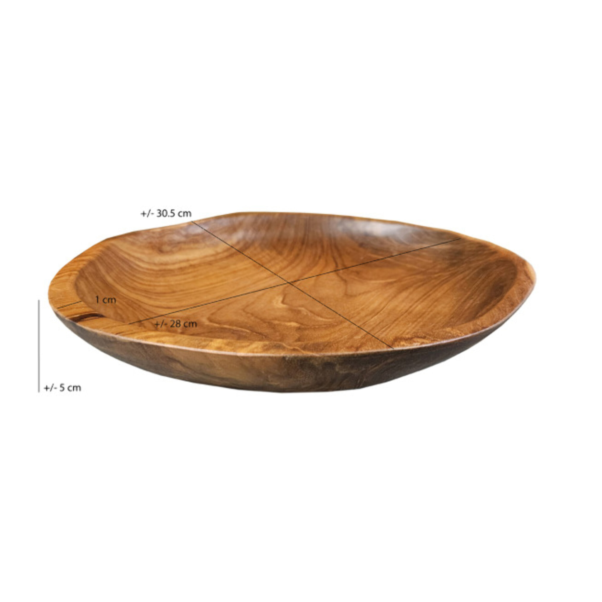 Vide poche / Bol décoratif D. 31 cm en bois de teck - ARONA