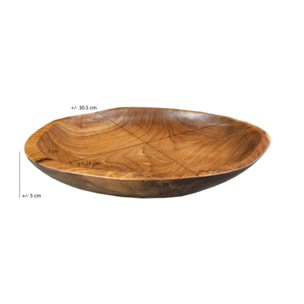 Vide poche / Bol décoratif D. 31 cm en bois de teck - ARONA