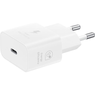 Chargeur USB C SAMSUNG Ultra rapide 25W USB-C Blanc