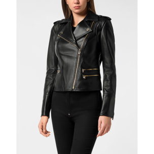 PHILIPP PLEIN Giacca biker in pelle