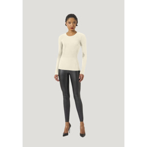 Top a maniche lunghe Fine Merino Rib Top Long Sleeves