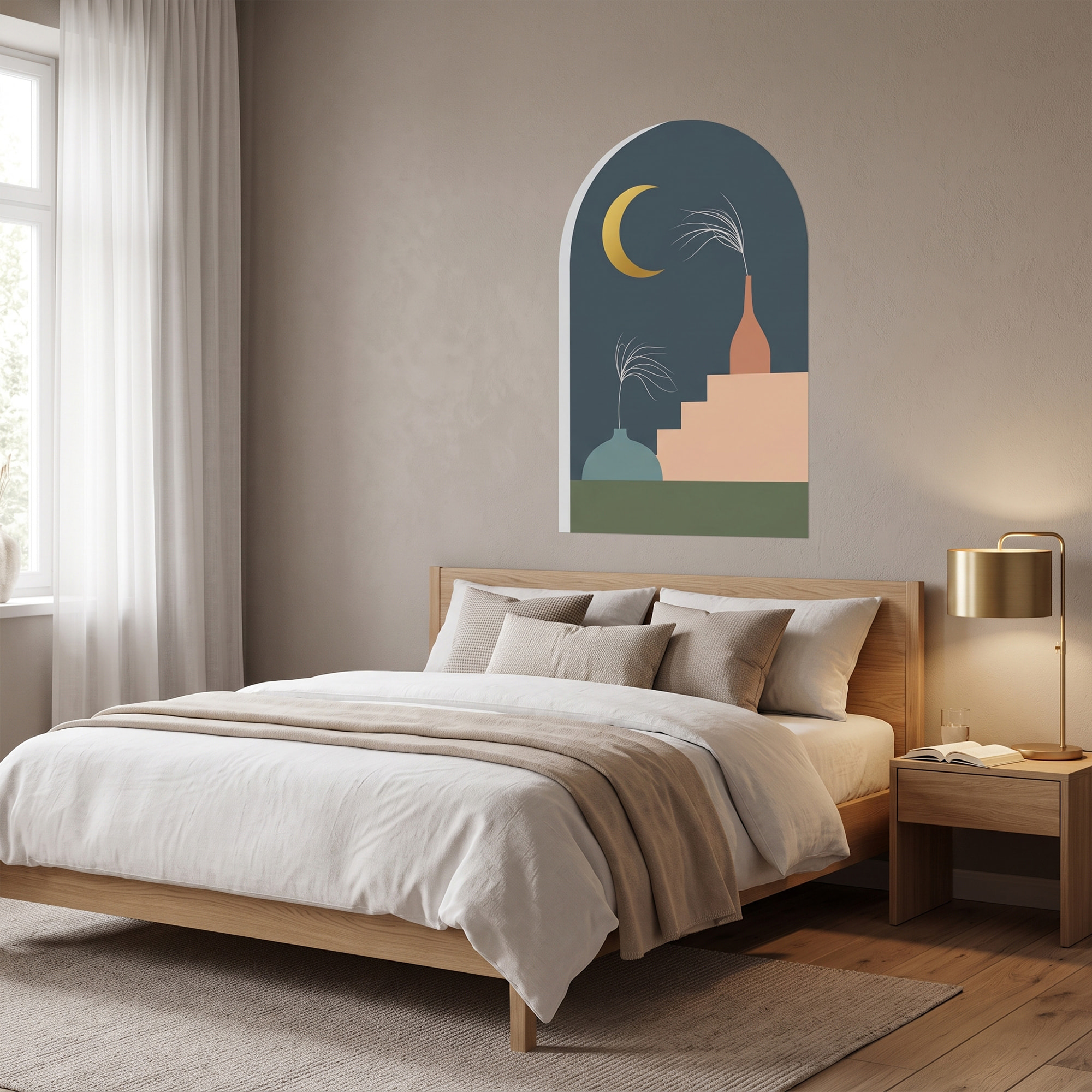 Papier peint intissé pré-encollé fresques géantes - ARCHE NUIT PAISIBLE