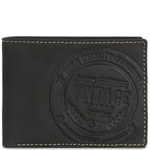 Cartera Hombre Piel Skpat Vintage Negro