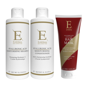 Champú + Acondicionador + Mascarilla capilar con ácido hialurónico
