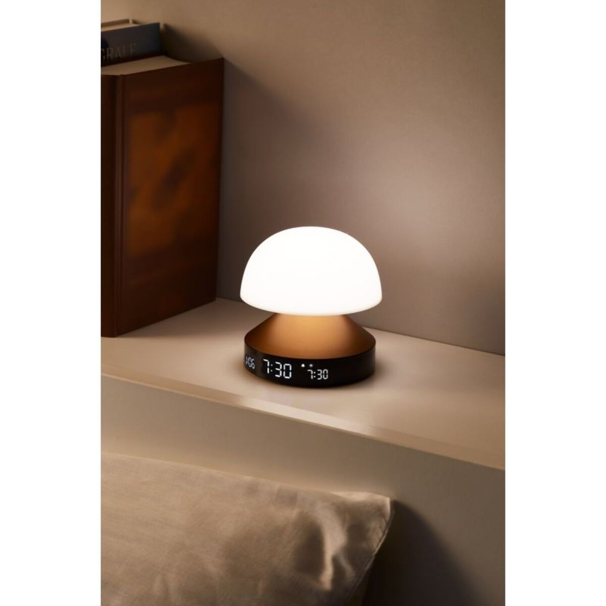 Réveil LEXON Mina Sunrise Simulateur d'aube Bronze
