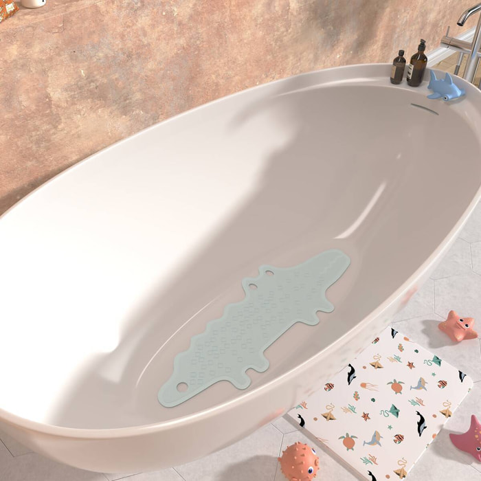 Fond de Bain Crocodile Gamio 91x32,5 cm Gris