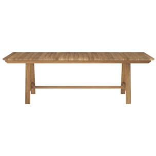Table de jardin 240 cm en bois de teck massif - Budi