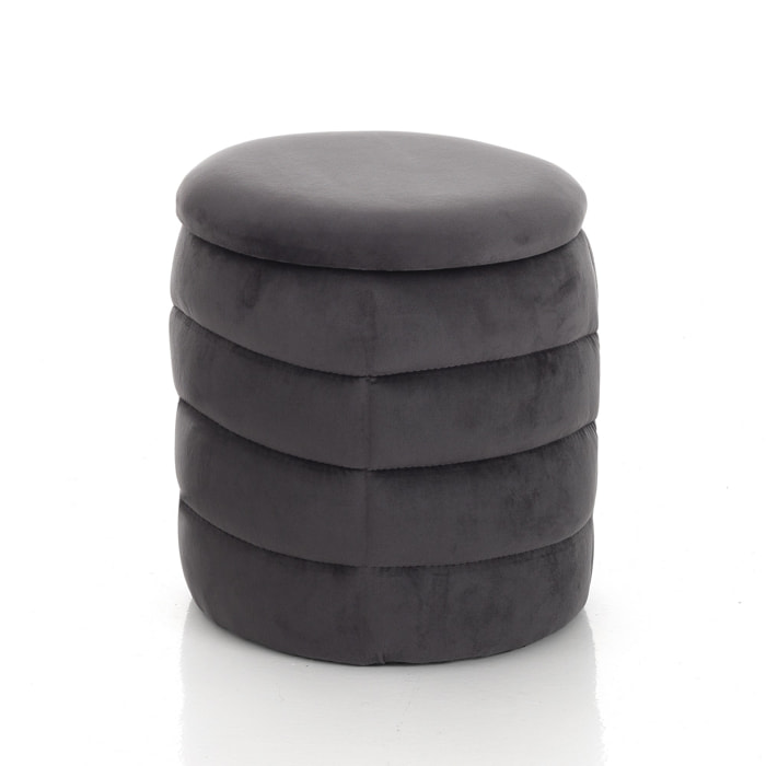 Tomasucci GUM GREY pouf conteneur capitonné Gris