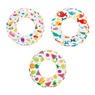 Intex Salvagente Fantasia, Colori Assortiti, 61 cm