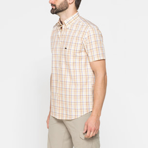 CAMICIA A MANICA CORTA IN COTONE CON FANTASIA