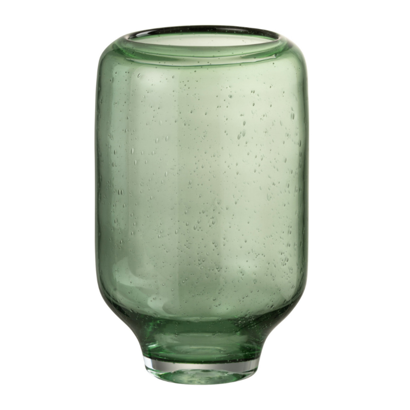 J-Line vase Nora Rond Sur Pied - verre - vert clair - small - Ø 18 cm