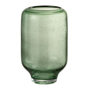 J-Line vase Nora Rond Sur Pied - verre - vert clair - small - Ø 18 cm