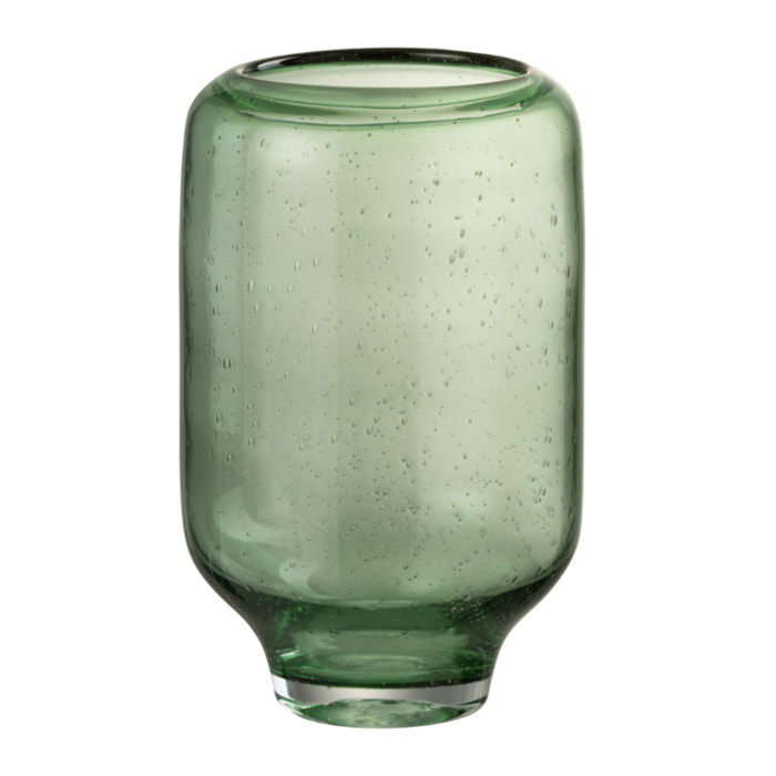 J-Line vase Nora Rond Sur Pied - verre - vert clair - small - Ø 18 cm
