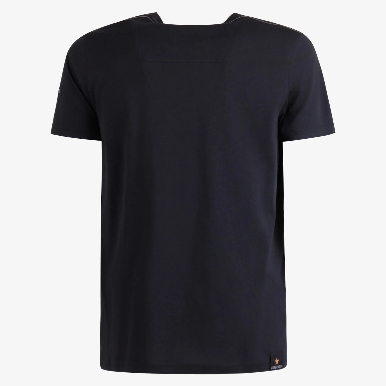 T-shirt Esercito nera in cotone uomo