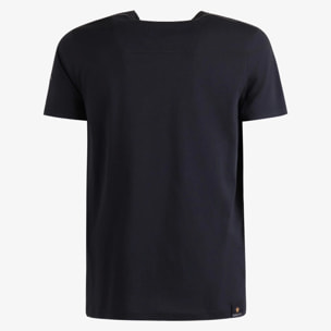 T-shirt Esercito nera in cotone uomo