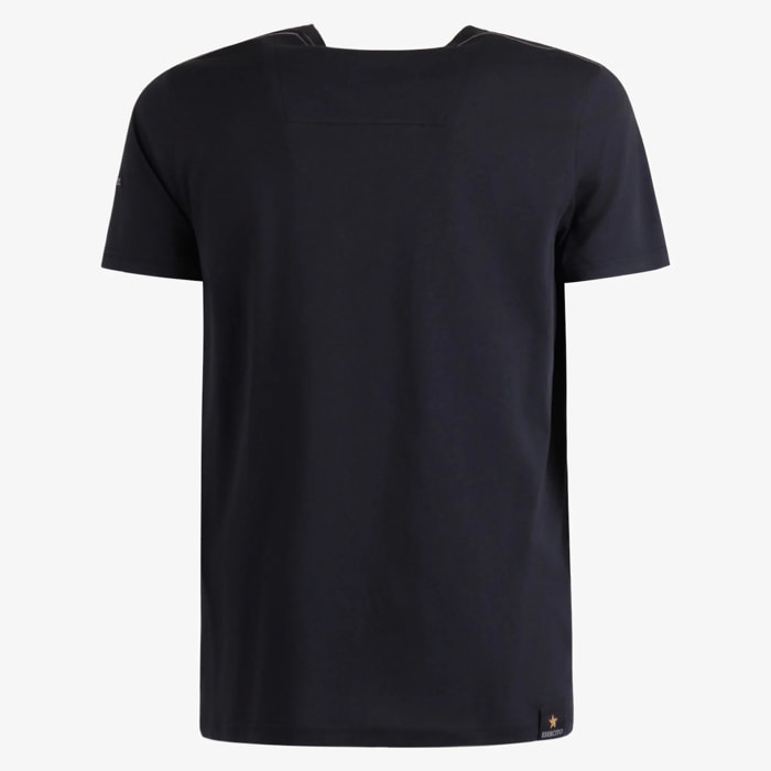 T-shirt Esercito nera in cotone uomo