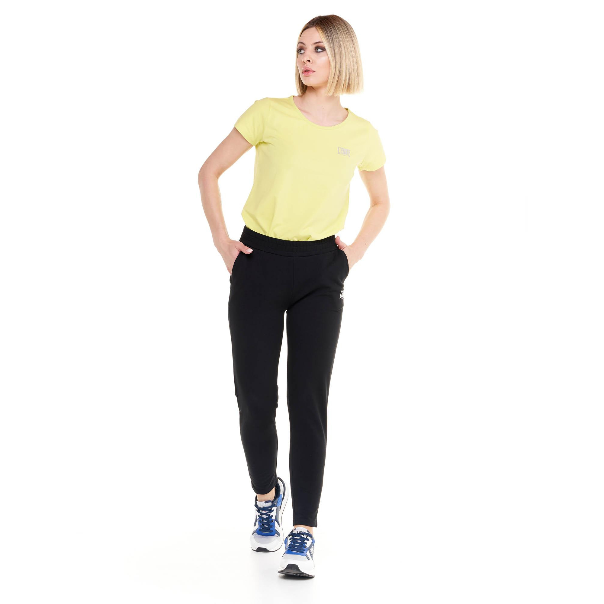 Pantalone dritto donna in felpa Training