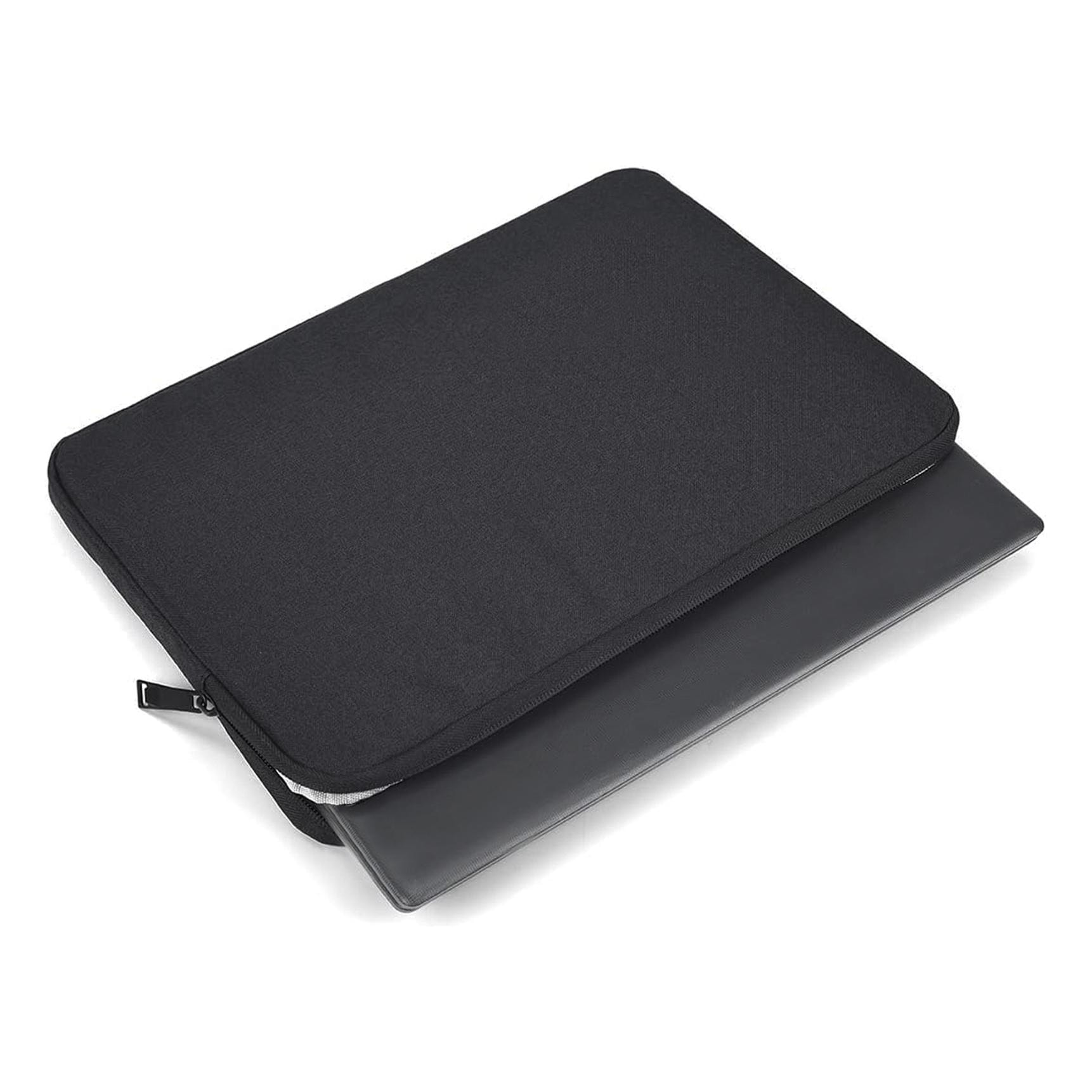 DAM Funda de neopreno universal para tablet de 12 pulgadas. Acabado terciopelo con tratamiento deperlante hidrófugo. Cierre de cremallera. 23x2,5x32 Cm. Color: Negro