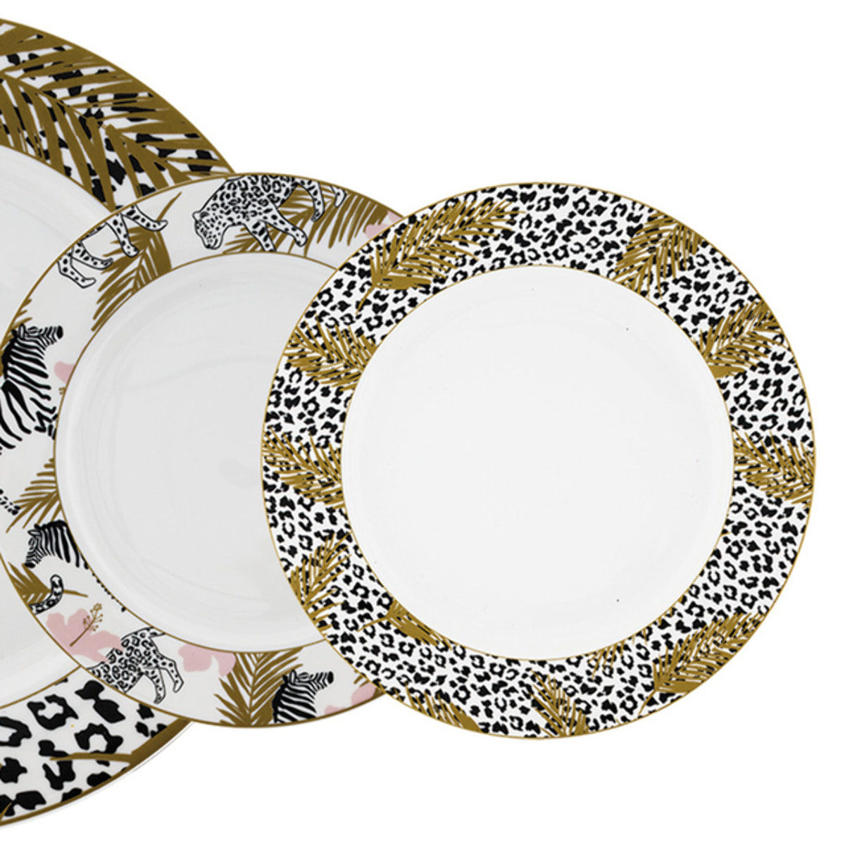 Set dolce Togo da 7 pezzi con piatto e piattini in new bone china