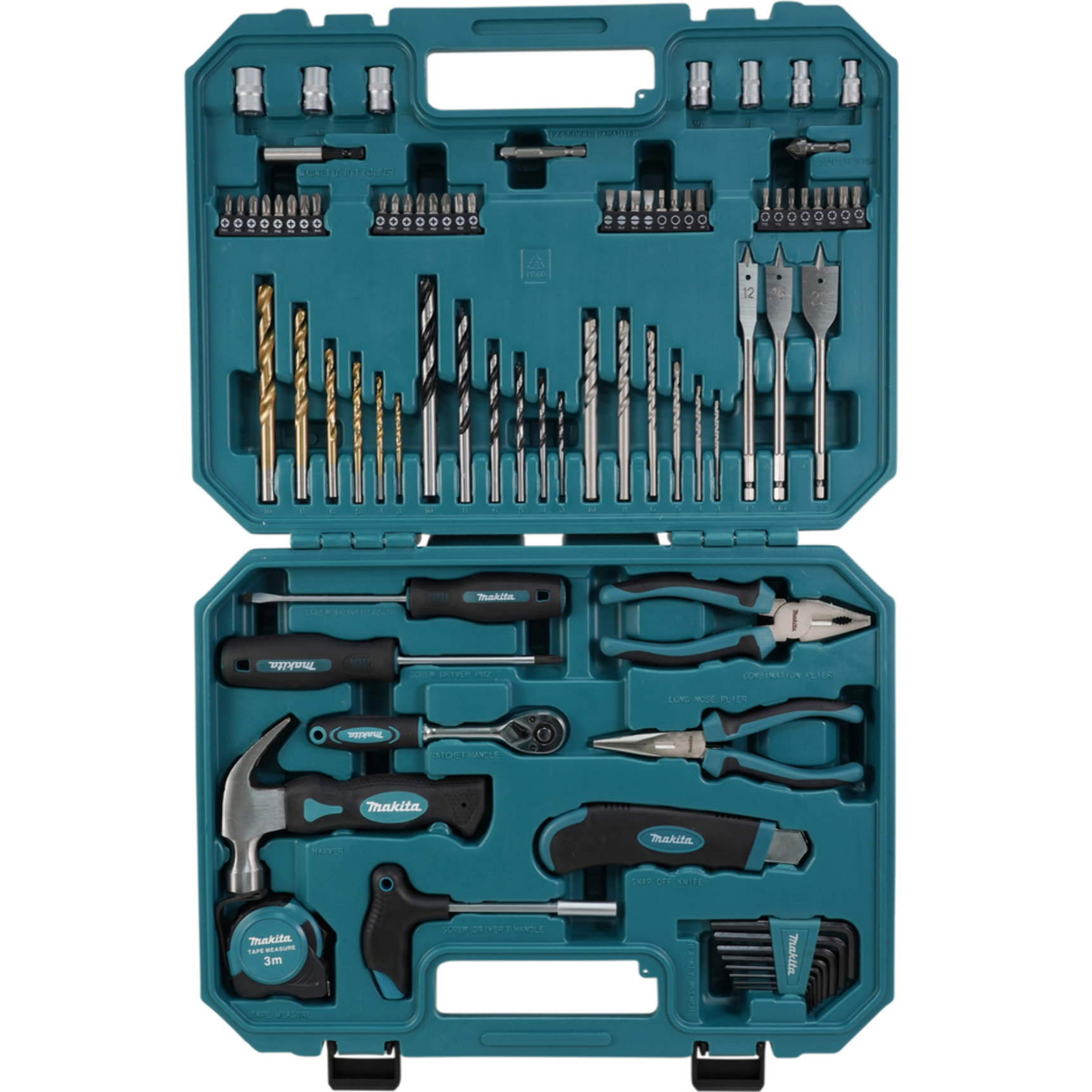 Caja de herramientas reforzada - 80 accesorios - MAKITA - E-15104