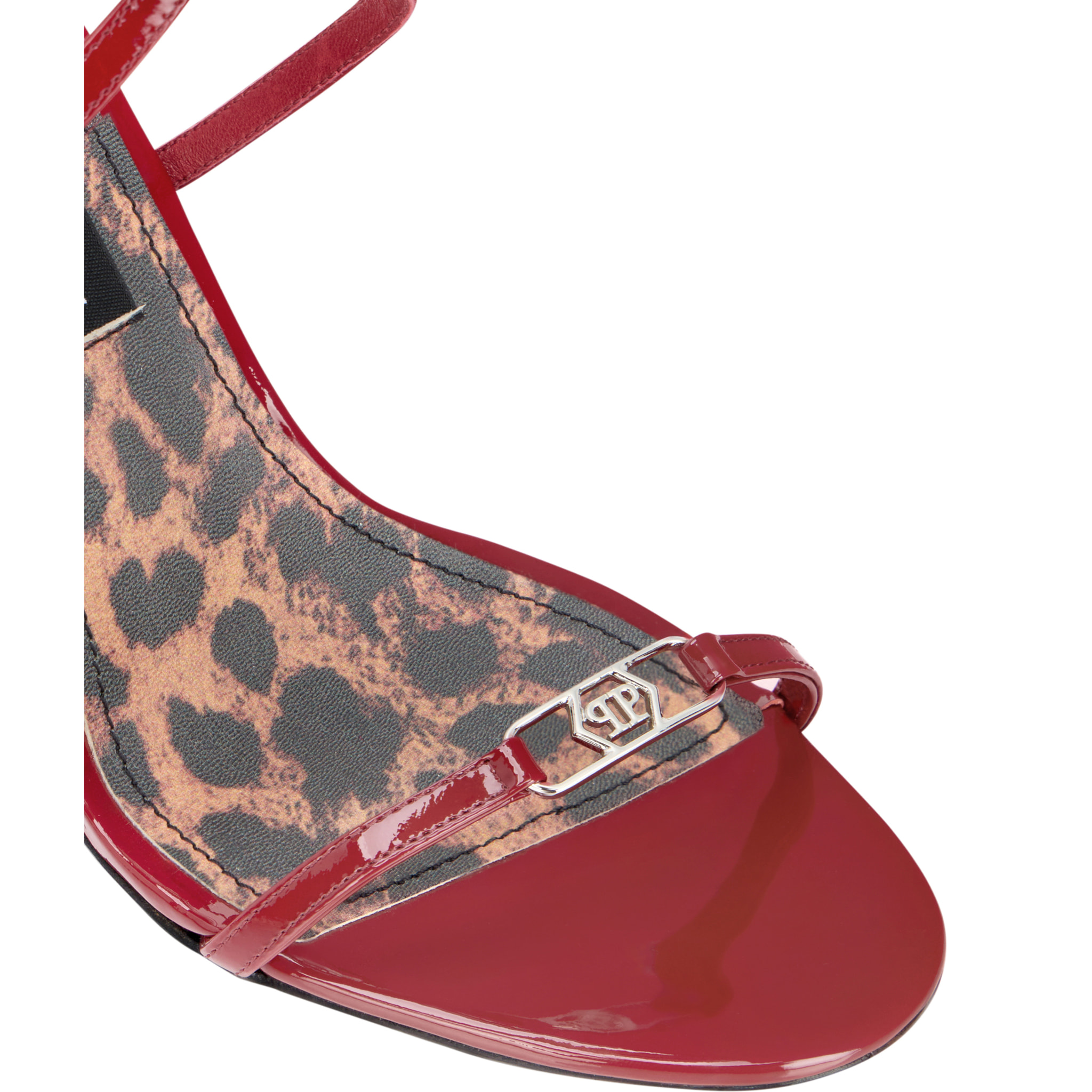 PHILIPP PLEIN Patent Leather High Heels Sandals 11