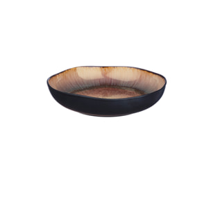 Assiette creuse IRIS Ø22,5cm - 6 pièces - Marron sauvage