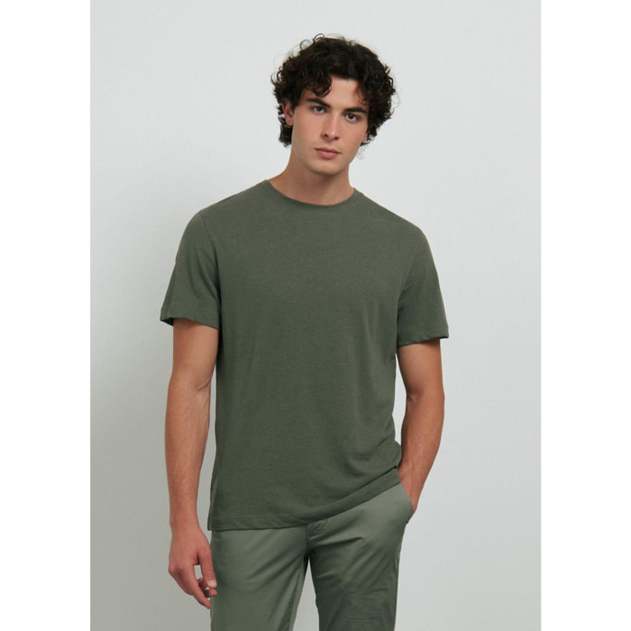 T-SHIRT VERDE MILITARE CONBIPEL